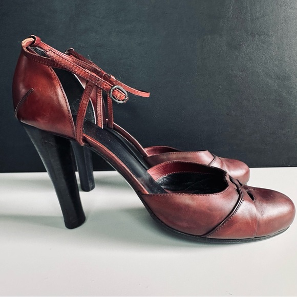 CoSTUME NATIONAL / Ankle strap heels / Aubergine / EU 40.5 - Picture 2 of 8